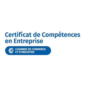 Logo certificat de compétences en entreprise